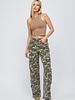Camo High Rise Cargo Jean