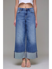 Korine Cuffed Wideleg Jean