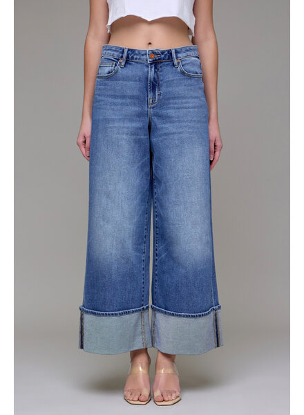 Korine Cuffed Wideleg Jean
