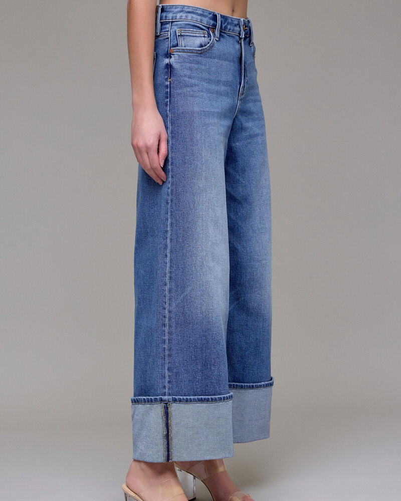 Korine Cuffed Wideleg Jean