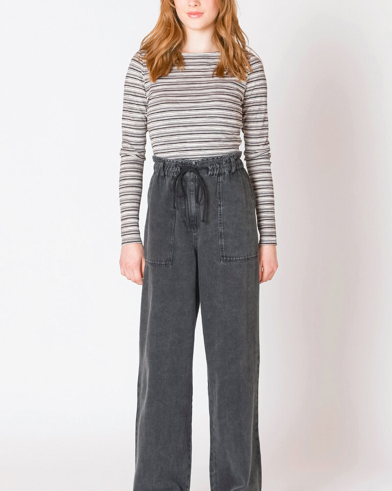 Scarlett Wide Leg Pant | Washed Black