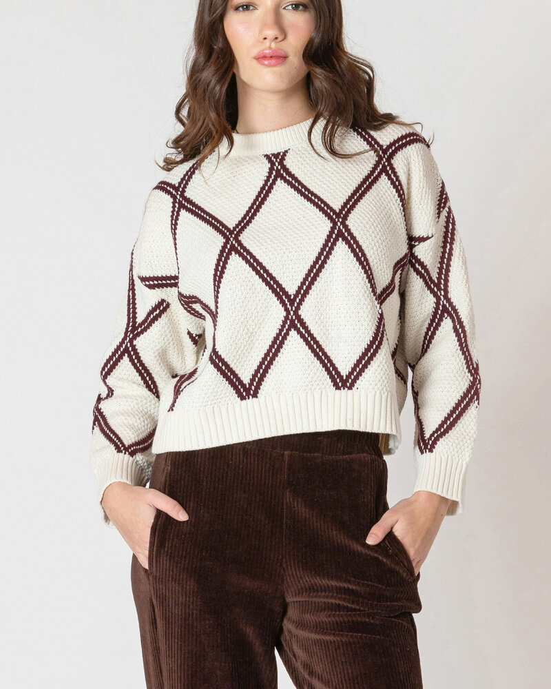 Diamond Check Sweater