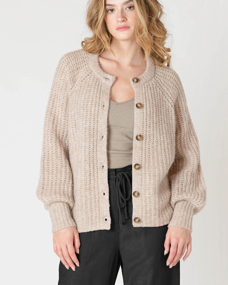 Ren Textured Cardigan | Oat