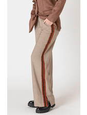 Fiona Houndstooth Red Stripe Pant