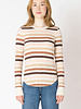 Chestnut Stripe Ribbed Long Sleeve