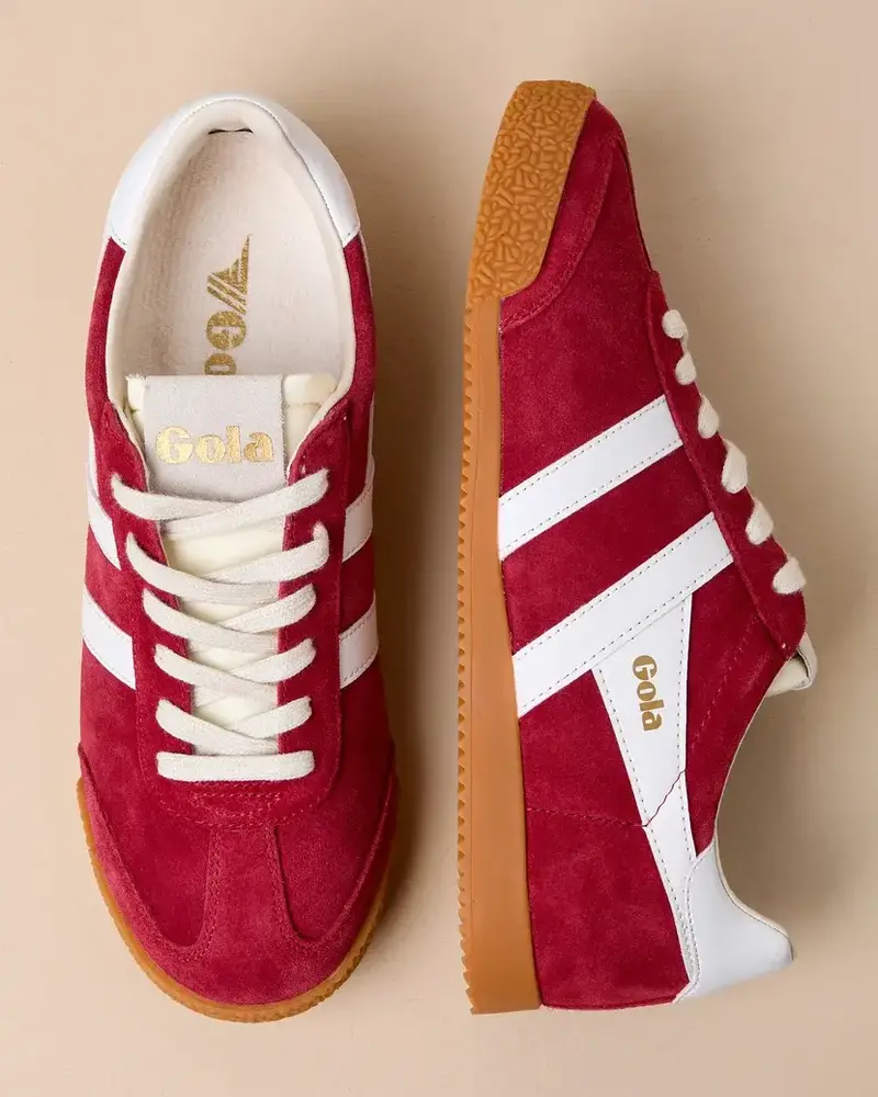 Elan Sneakers | Deep Red / White