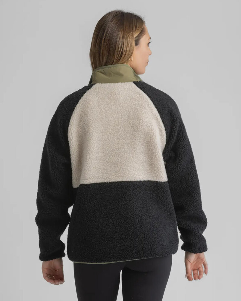 Tara Quarter Snap Berber Pullover