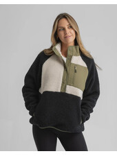 Tara Quarter Snap Berber Pullover