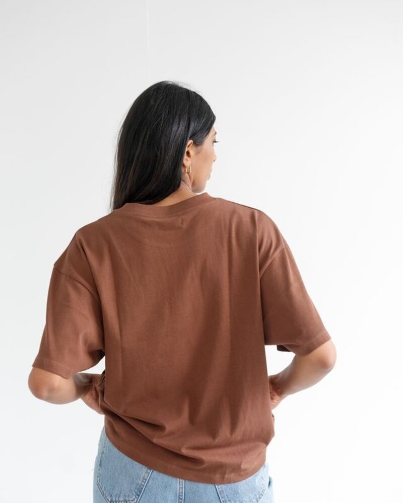 Boxy Tee | Brown