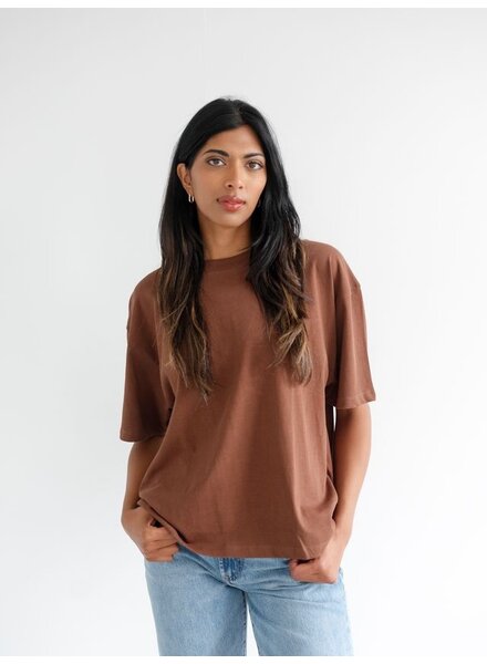 Boxy Tee | Brown