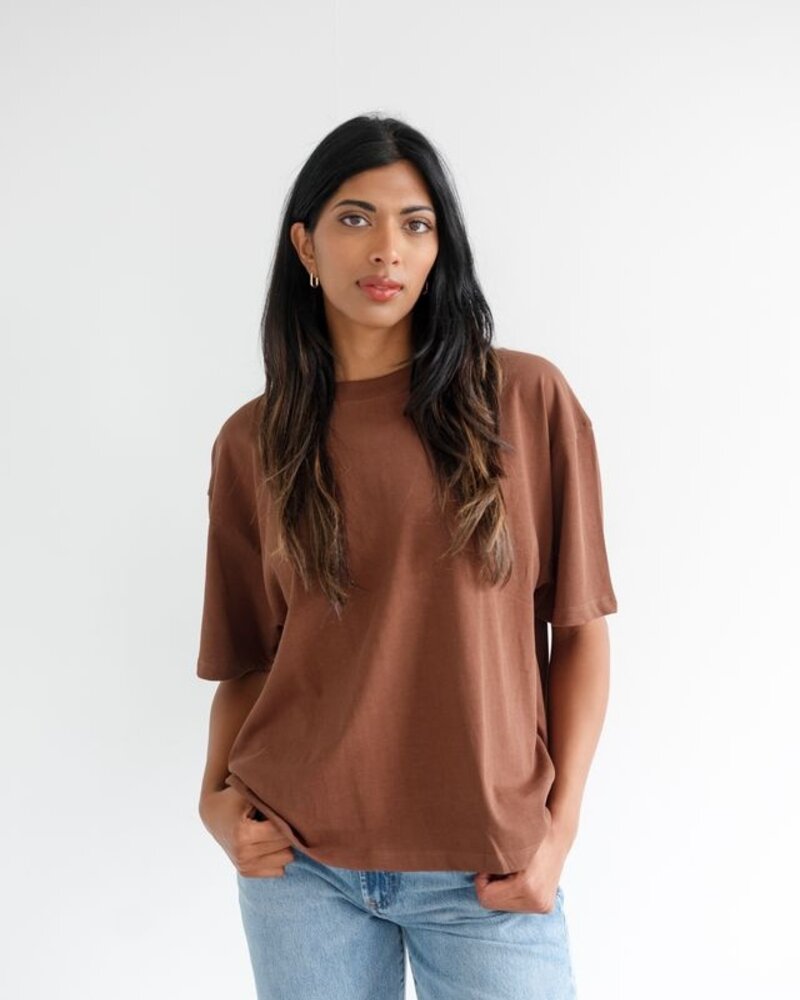 Boxy Tee | Brown