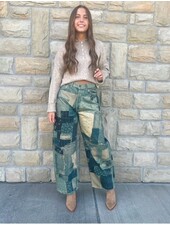 Free People Free Illusions Printed Relaxed Jeans | Indigo