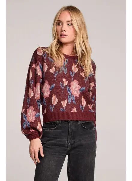 Salt Water Lux Ronnie Sangria Sweater