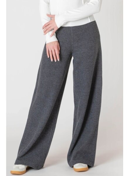 Marlowe Ribbed Pant | Charcoal