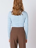Exposed Seam Turtleneck | Blue