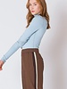 Exposed Seam Turtleneck | Blue