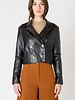 Ramsey Faux Leather Crop Jacket