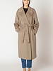 Raven Belted Coat