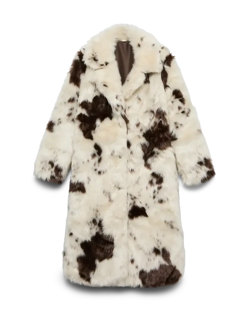 Vero Moda Crystal Faux Fur Coat