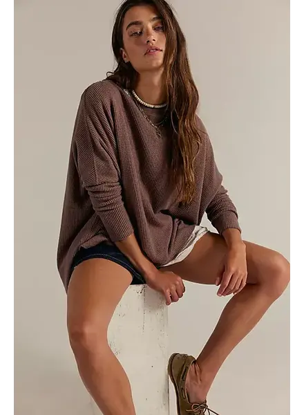 Free People Latte Blues Solid Thermal | Tree