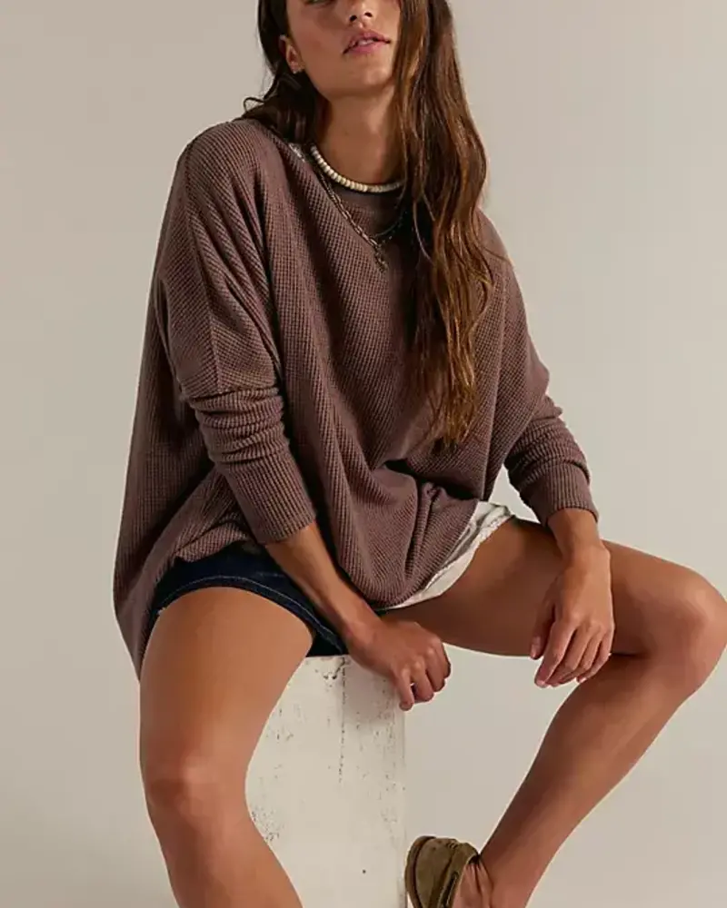 Free People Latte Blues Solid Thermal | Tree