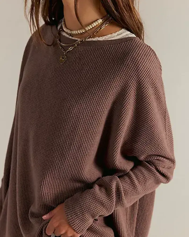 Free People Latte Blues Solid Thermal | Tree