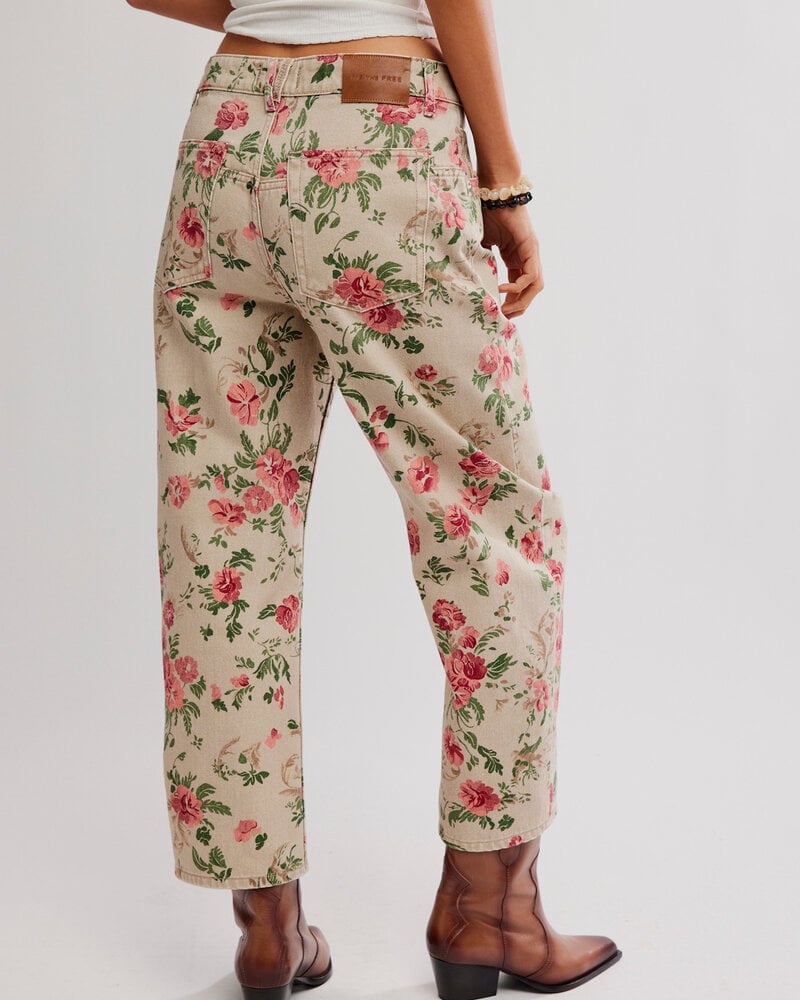 Free People Deep Trance Printed Jeans | Floral