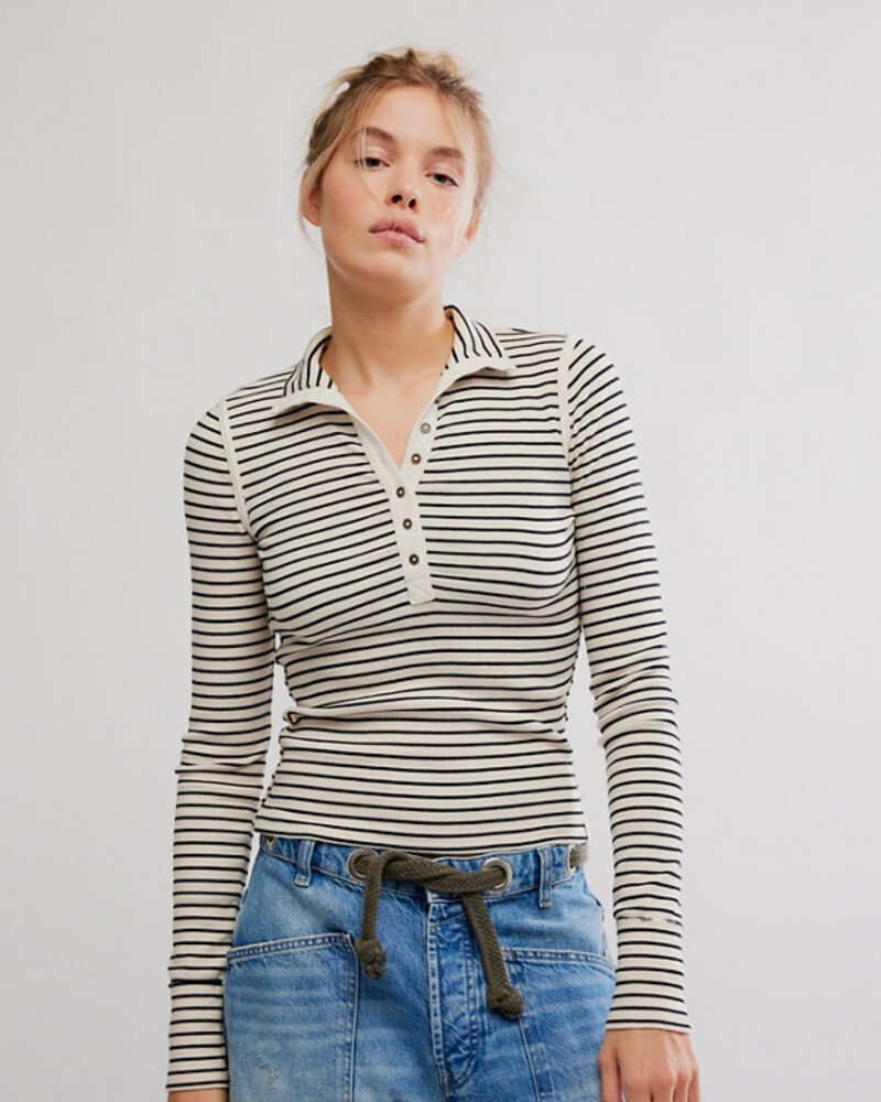 Free People Lake Stripe Henley | Tea