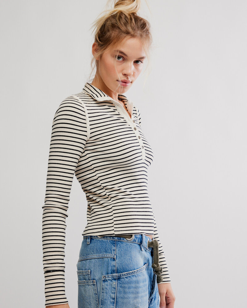 Free People Lake Stripe Henley | Tea
