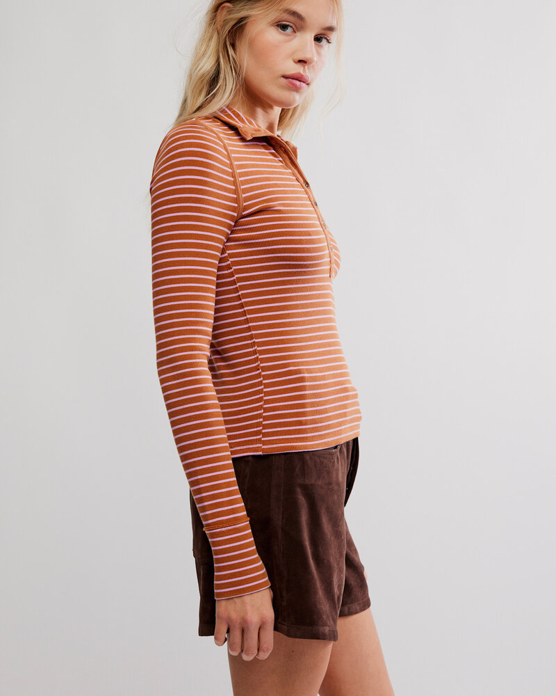 Free People Lake Stripe Henley | Cinnamon