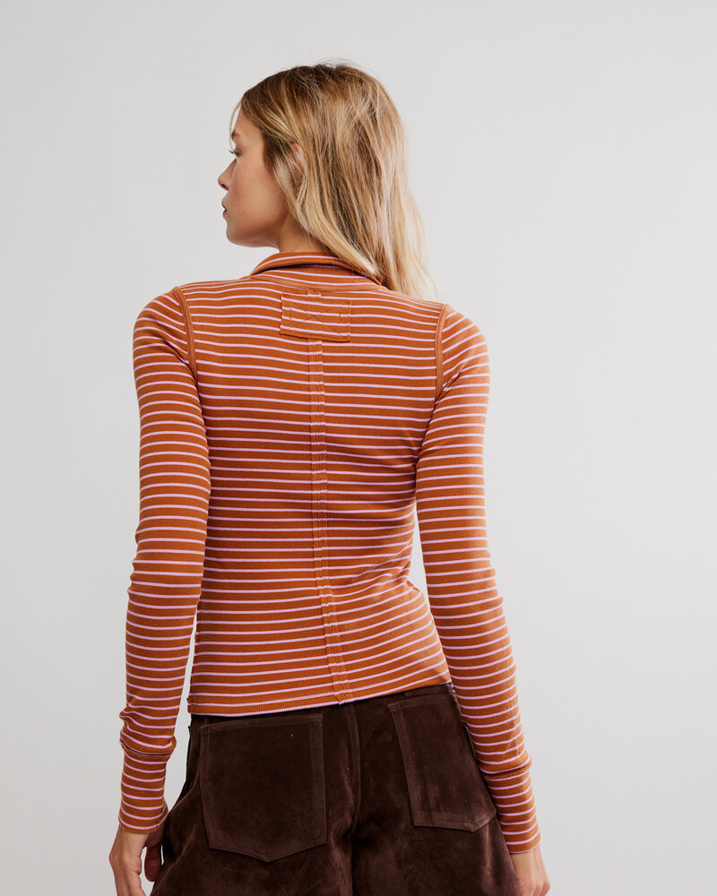 Free People Lake Stripe Henley | Cinnamon