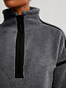 Free People Mountain High 1/2 Zip Fleece | Gun Metal