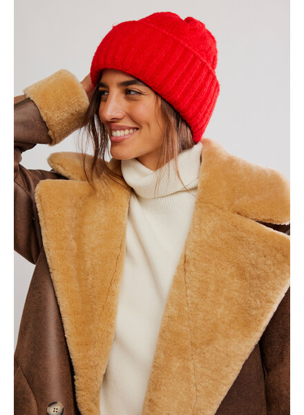 Free People Coastline Beanie | Red