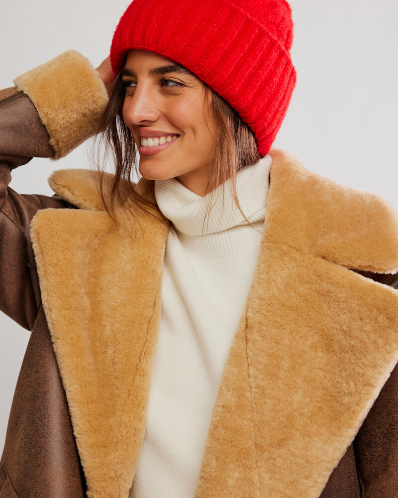 Free People Coastline Beanie | Red