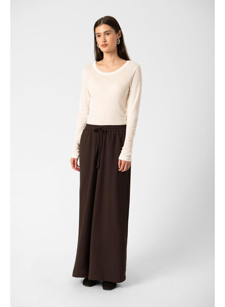 Shirley Wide Trousers | Chocolate