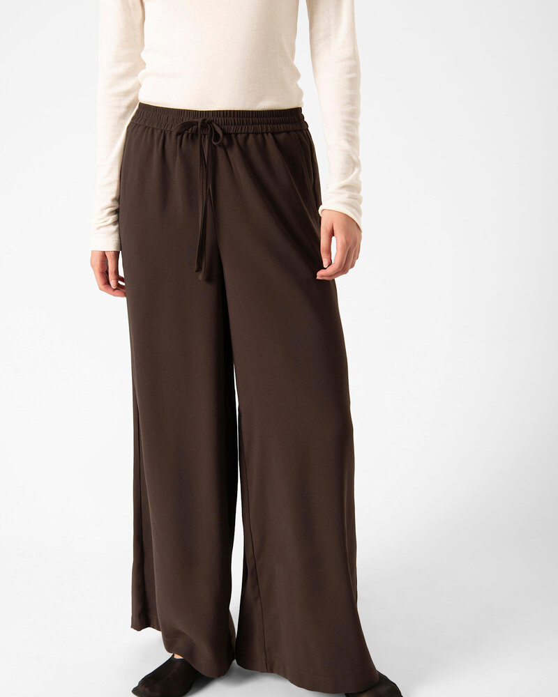 Shirley Wide Trousers | Chocolate