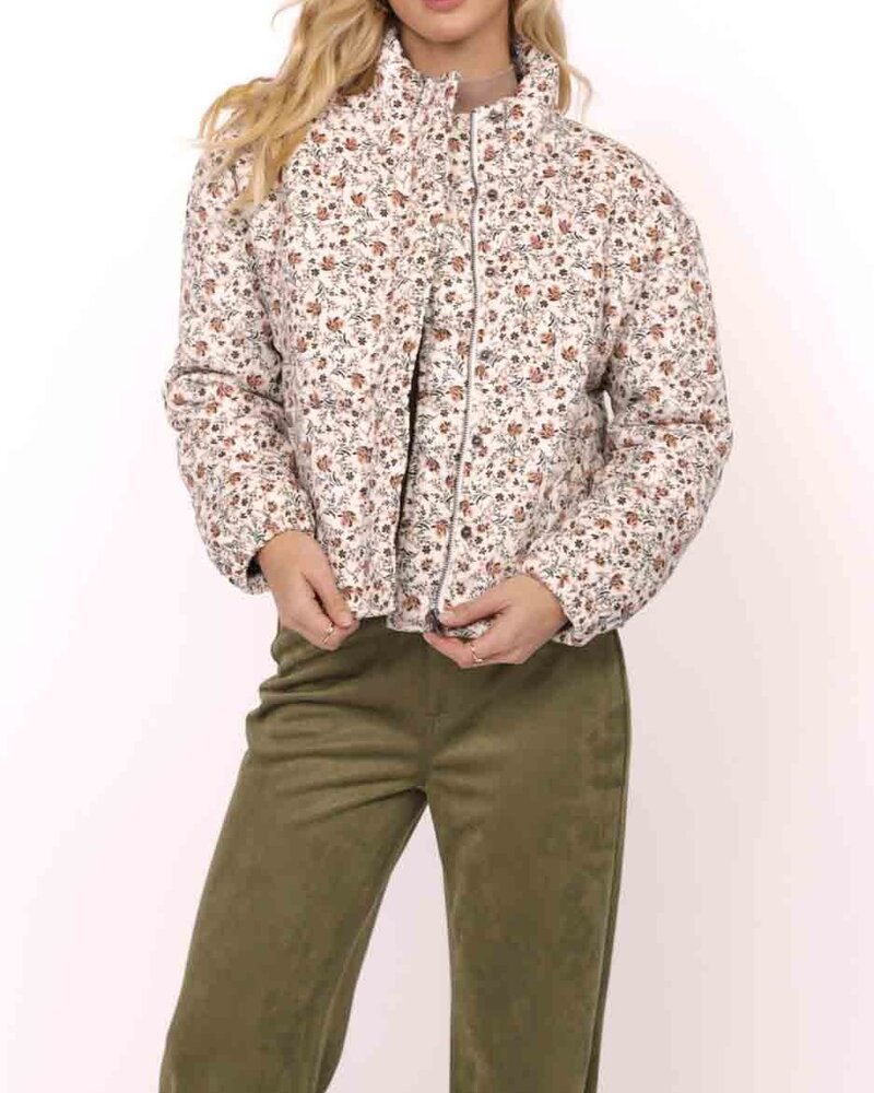 Just Looking Floral Cord Jacket