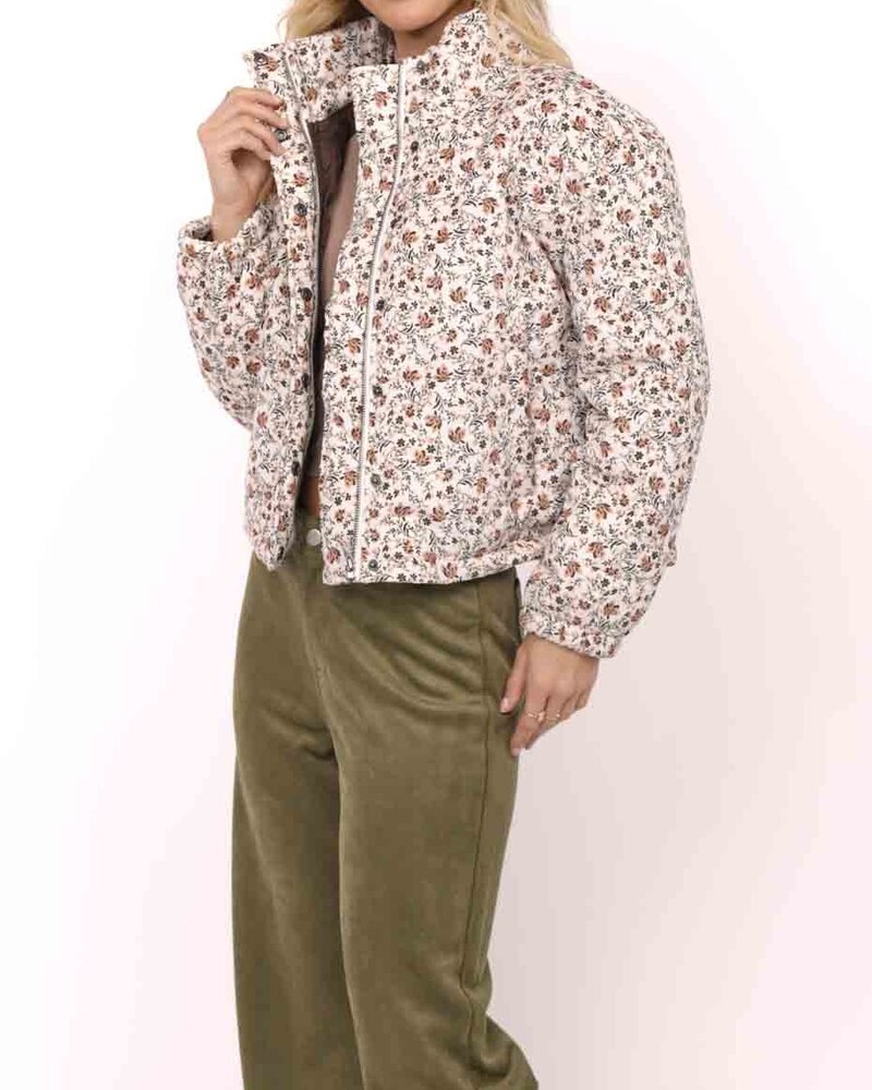 Just Looking Floral Cord Jacket