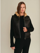 Brad Hooded Vest | Black
