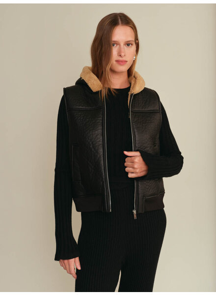 Brad Hooded Vest | Black