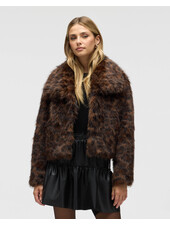 Charlotte Faux Fur Jacket | Leopard