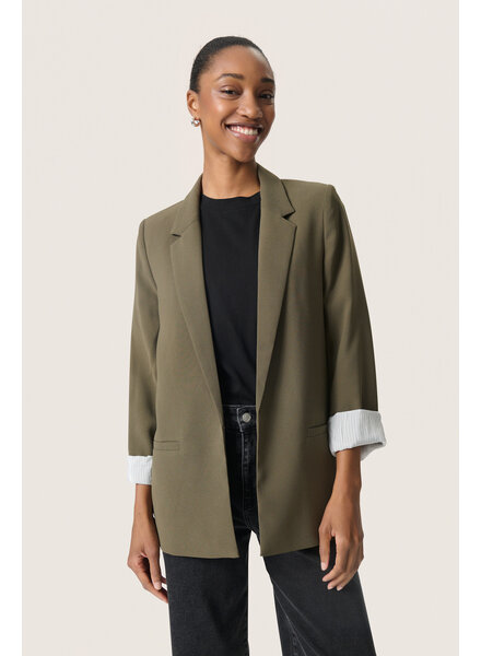 Shirley Printed Fold-Up Blazer | Tarmac