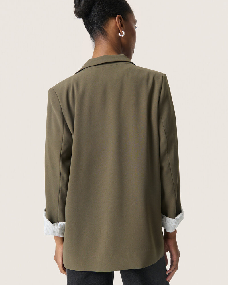 Shirley Printed Fold-Up Blazer | Tarmac