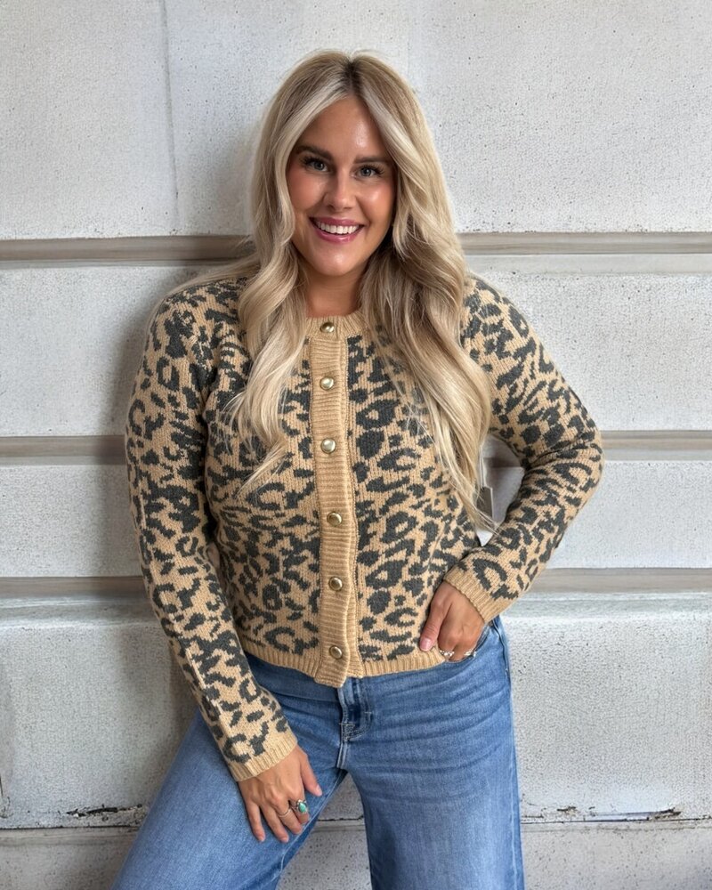 Callie Leopard Cardigan