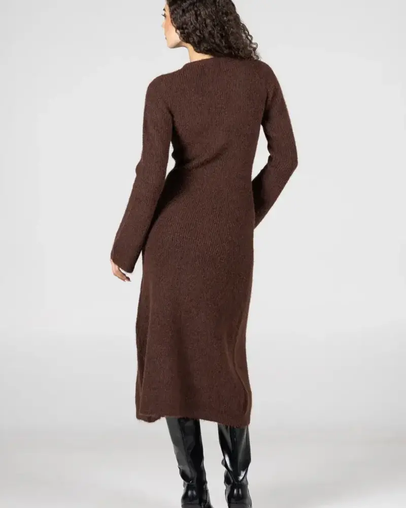 Sonya Sweater Cardi/Dress | Coffee