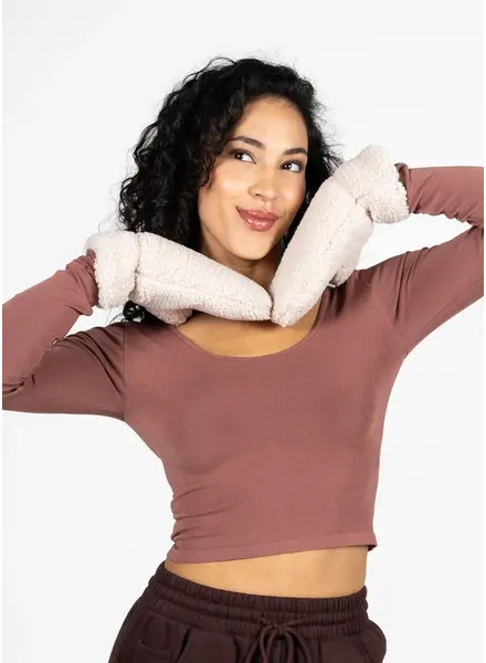Teddy Mittens | Ivory