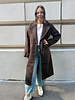 Vero Moda Manny Jolie Long Coat | Chocolate