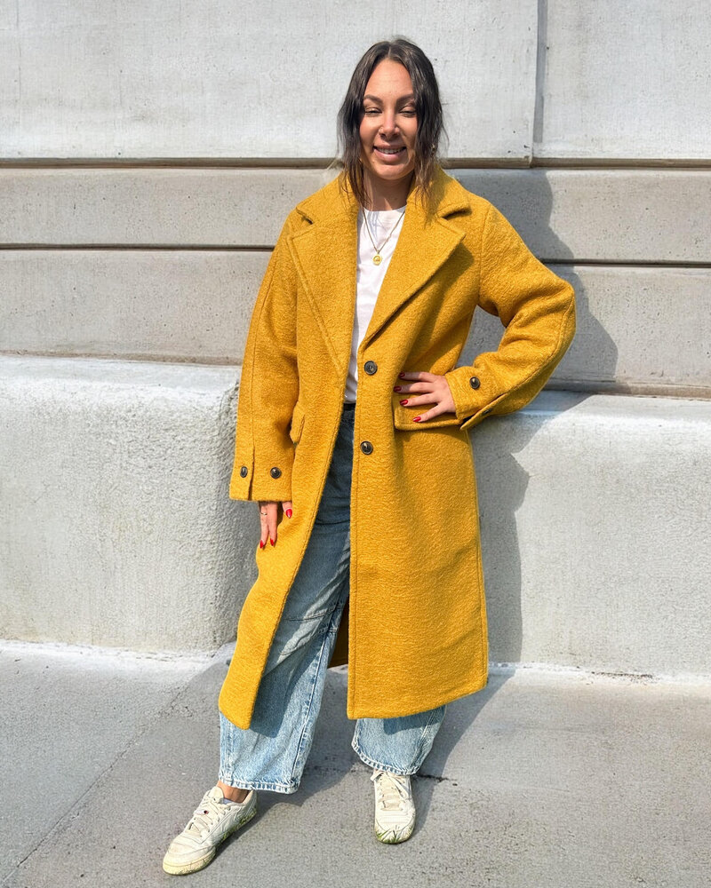 Vero Moda Manny Jolie Long Coat | Gold