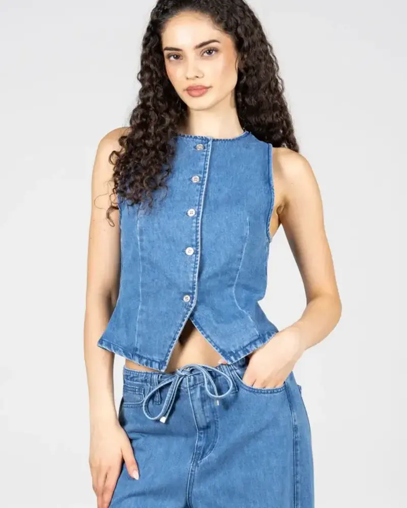 Darcie Denim Vest | Light
