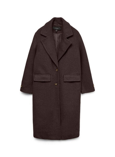 Vero Moda Manny Jolie Long Coat | Chocolate